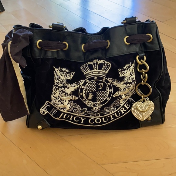 Juicy Couture Handbags - Black and Tan Juicy Couture Purse